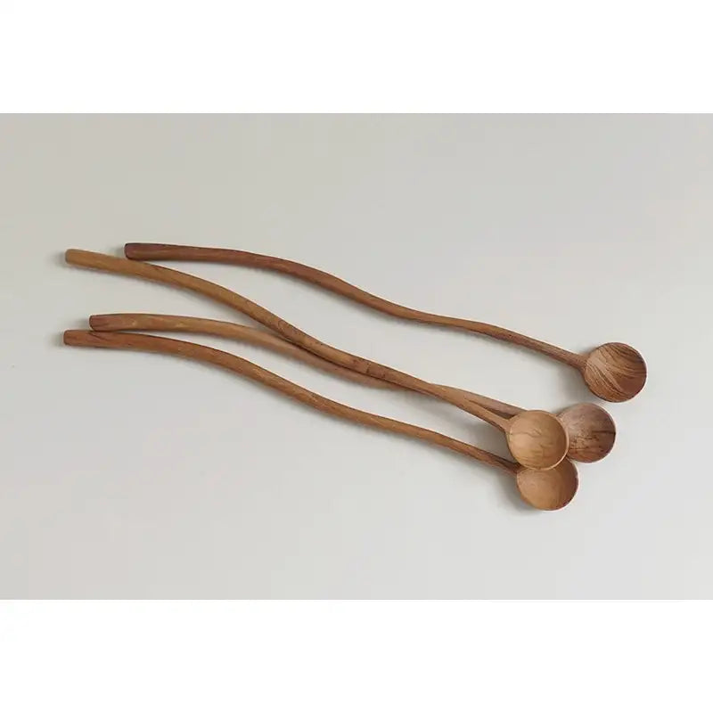 Like A Cafe - Wave Teakwood Long Spoon - Like A Cafe - Home & Living - Harumio