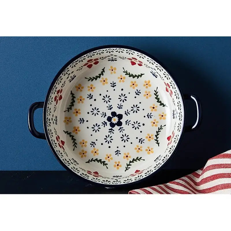 Korean Fatima - Multi-purpose Round Bowl With Two Handle - Modern House - Home & Living - Harumio