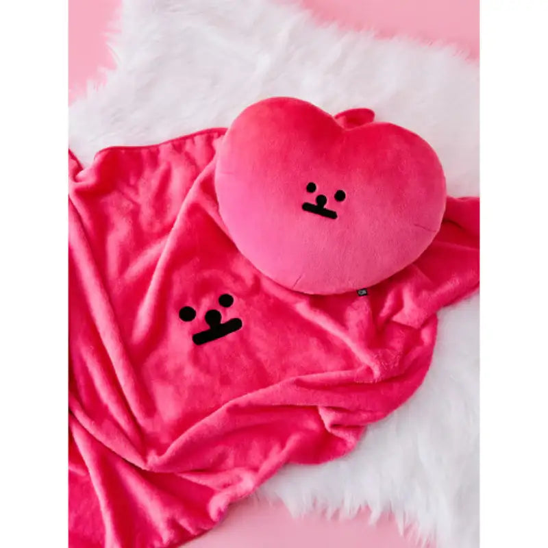 Line Friends - Buwon B.B.Rabbit Cushion & Blanket Set - Line Friends - Blanket Set - Harumio