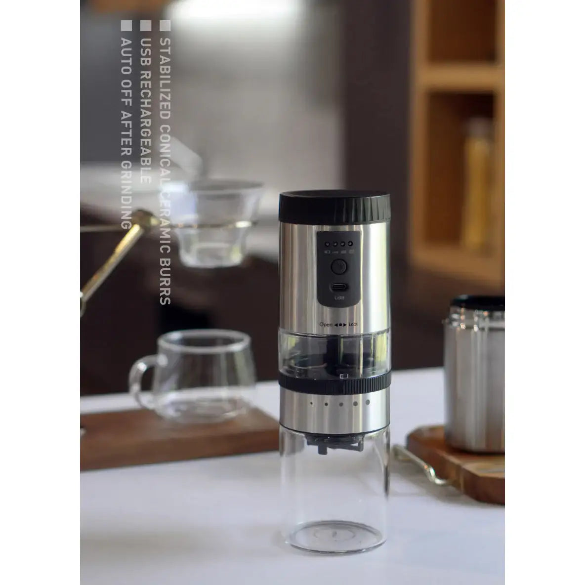 Mari Steiger - LUMI Rechargeable Cordless Electric Coffee Grinder SE60 - Mari Steiger - Home & Living, Accessories - Harumio