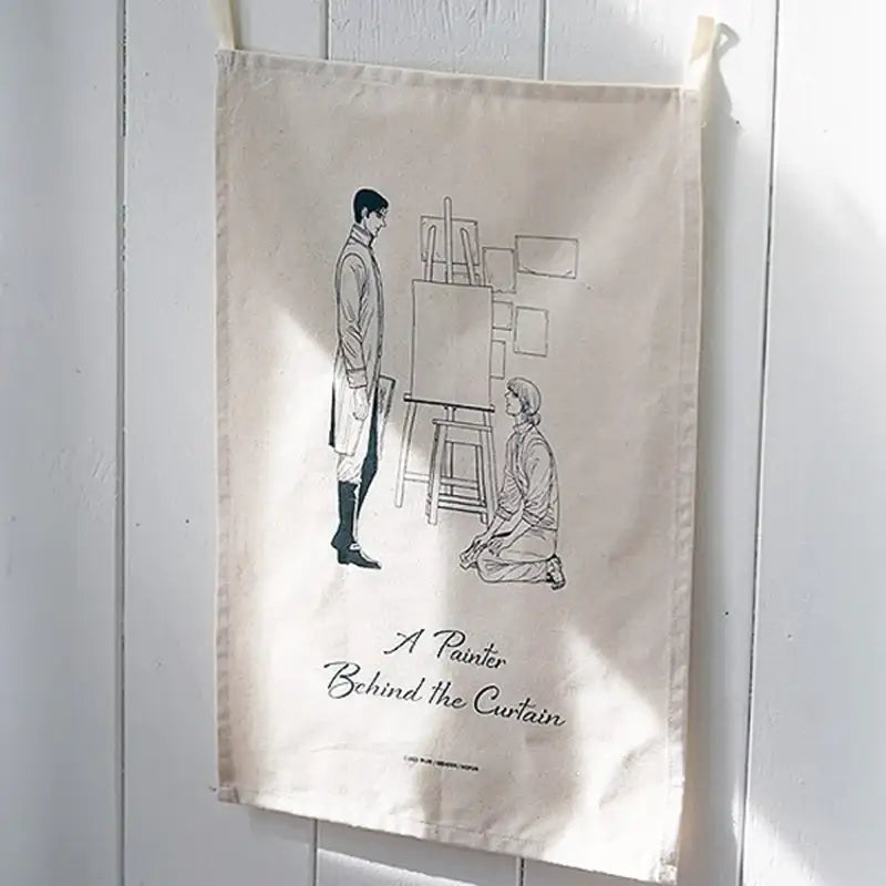 A Painter Behind The Curtain x MOFUN - Fabric Poster - MOFUN - Poster - Harumio