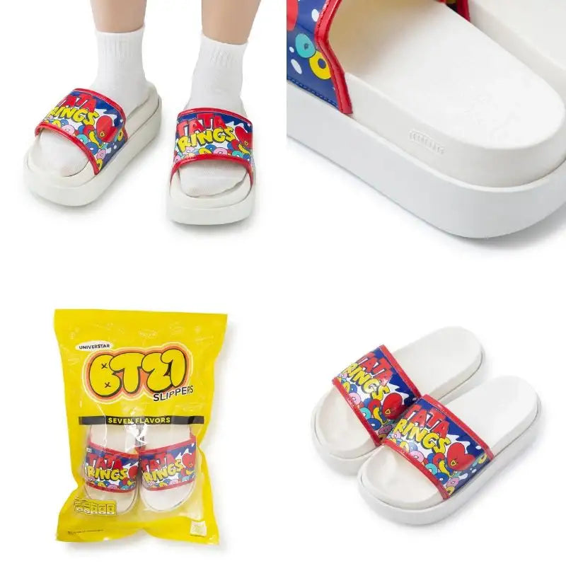 BT21 - Switfish Platform Slide Slippers - BT21 - Slipper - Harumio