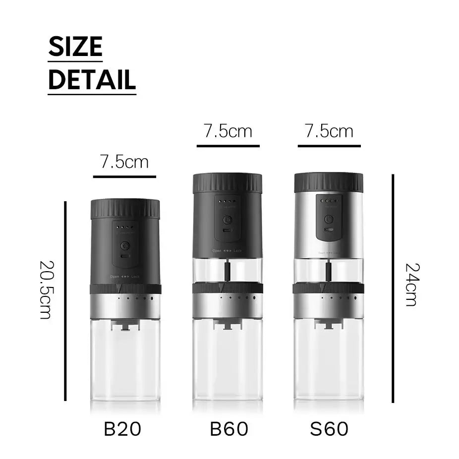 Mari Steiger - LUMI Portable Electric Conical Burr Coffee Grinder - Mari Steiger - Home & Living, Accessories - Harumio