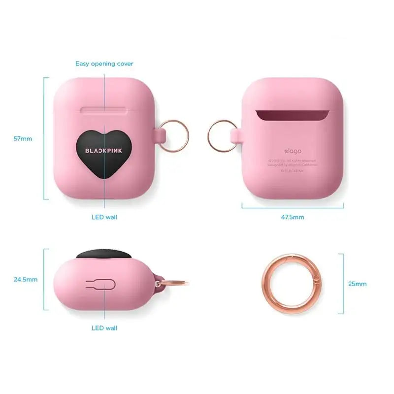 BlackPink - Elago Airpods Hang Case - BlackPink - Accessories - Harumio