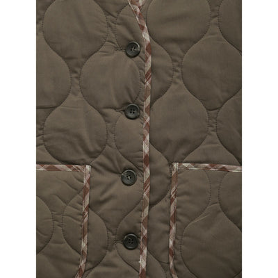 3CE STYLENANDA - Check Binding Color Quilting Vest