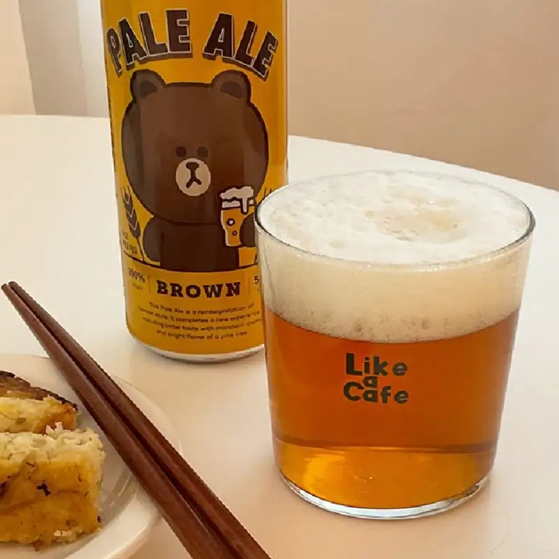 Like A Cafe - Lettering Glass - Like A Cafe - Glass Cup - Harumio