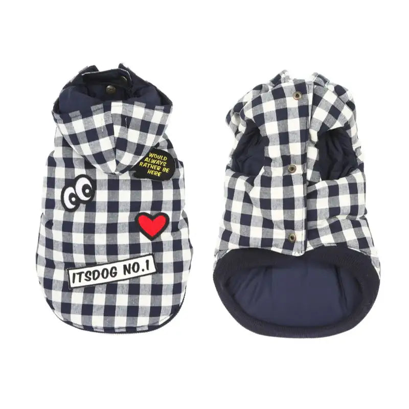 ITSDOG - Pet Reversible Checked Padded Vest - ITSDOG - Pet Clothes - Harumio