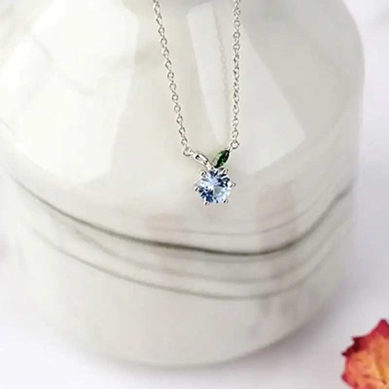 Green Apple Paradise - Silver Necklace - Green Apple Paradise - Jewelry - Harumio