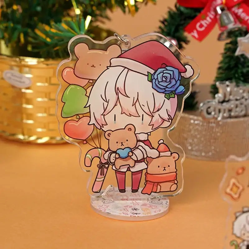 Mystic Messenger - Christmas SD Acrylic Keyring Stand - Mystic Messenger - Acrylic Keyring - Harumio