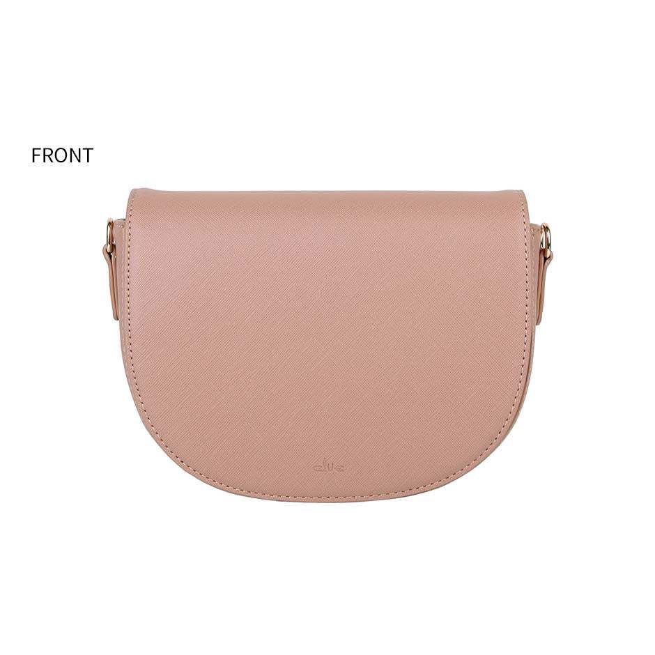 CLUE - Simple Round Brown Mini Bag - CLUE - Bag - Harumio