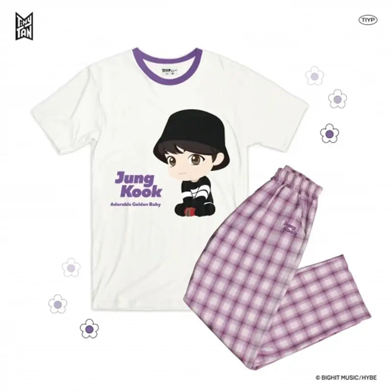BTS - TinyTAN x TIYP - Check Pajama - BTS - Clothing - Harumio