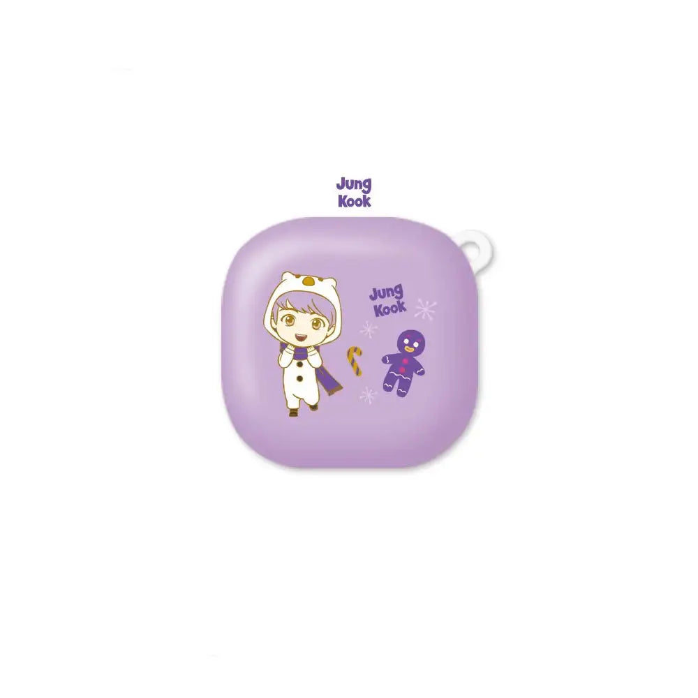 BTS - TinyTAN Purple Holidays Galaxy Buds Live Case - BTS - Accessories - Harumio