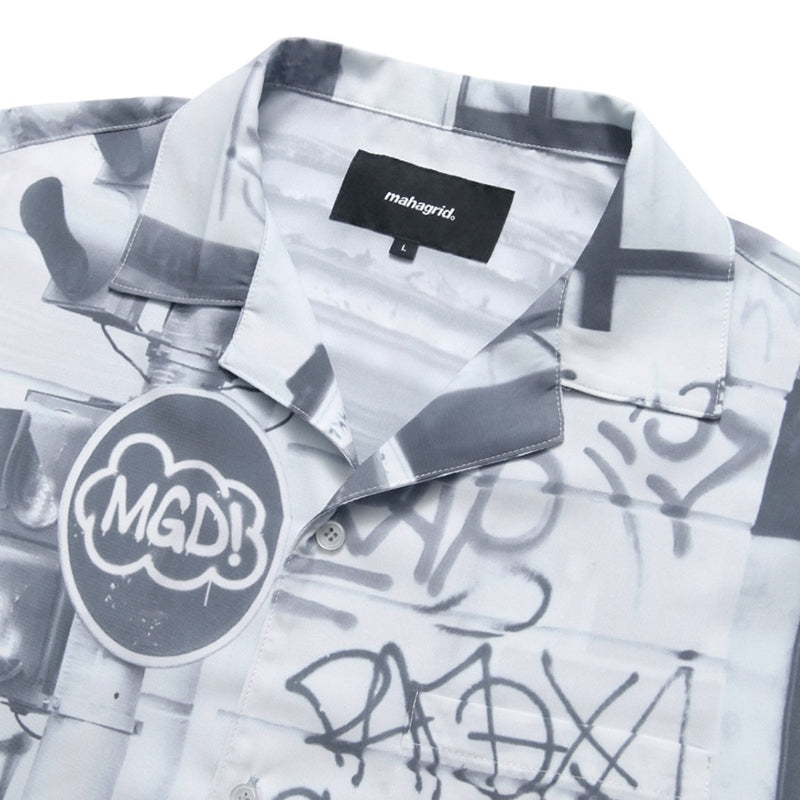 Mahagrid x Stray Kids - Downtown Open Collar Shirt