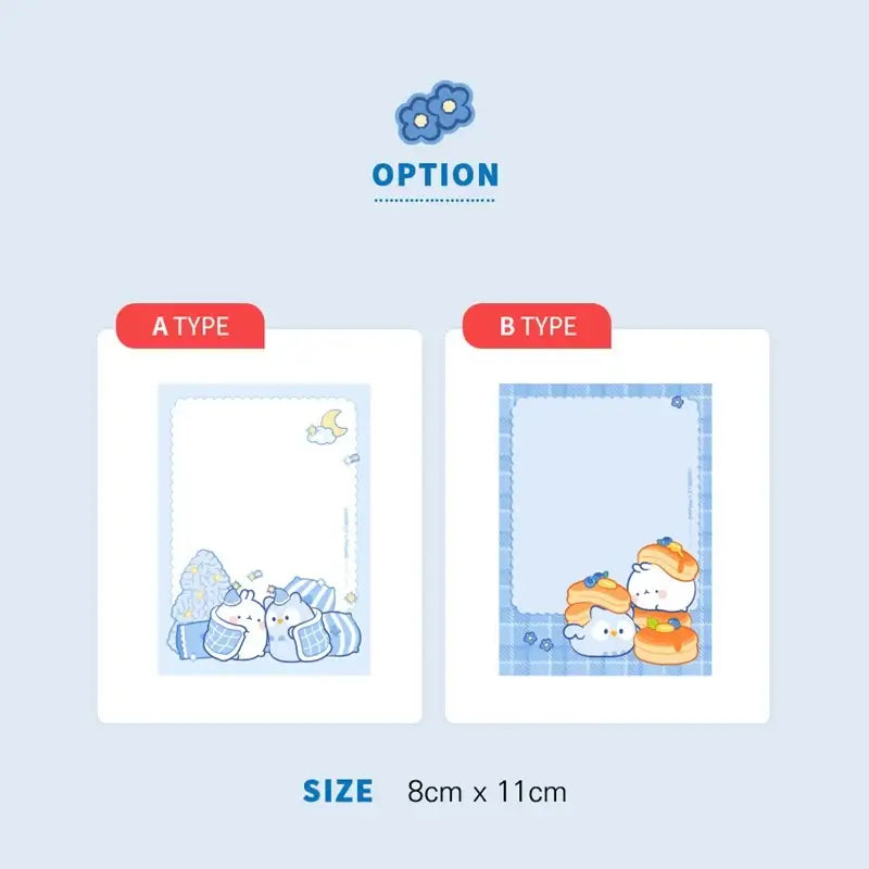 Anirollz x Molang - Memo Pad - Molang - Stationeries - Harumio
