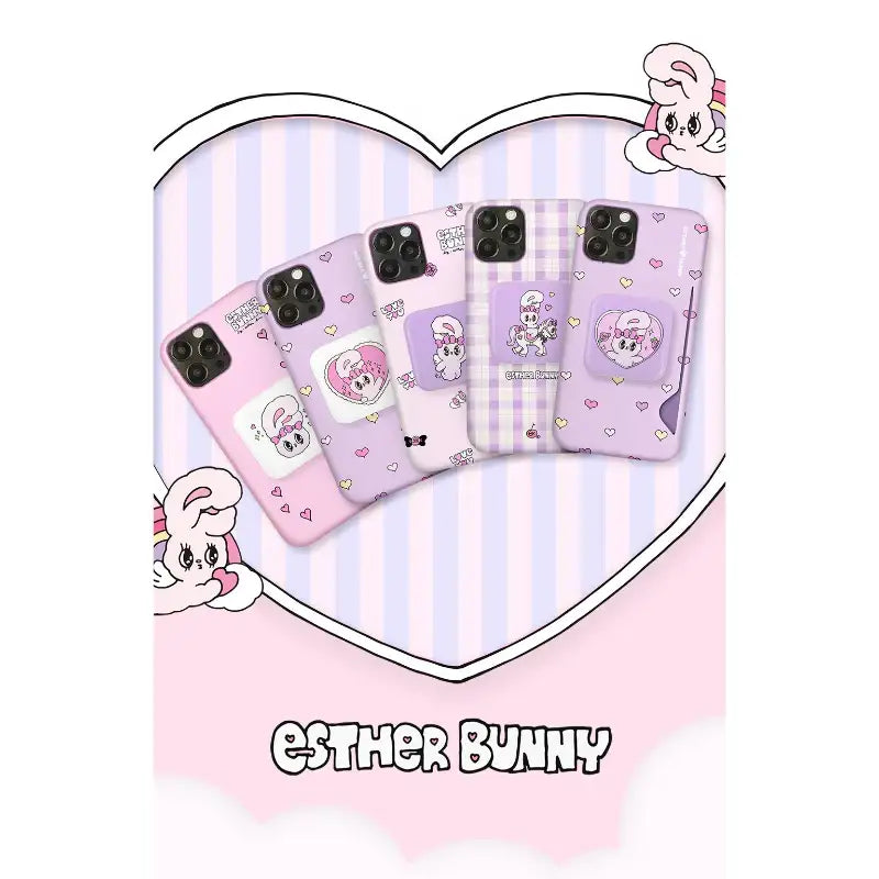 Esther Bunny - Candy Mirror Tok + Card Slim Fit Phone Case Set - Esther Bunny - Phone Cases - Harumio