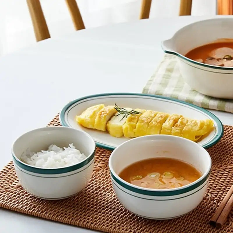 Korean L Keno - Soup & Rice Bowl Set - Modern House - Bowls - Harumio