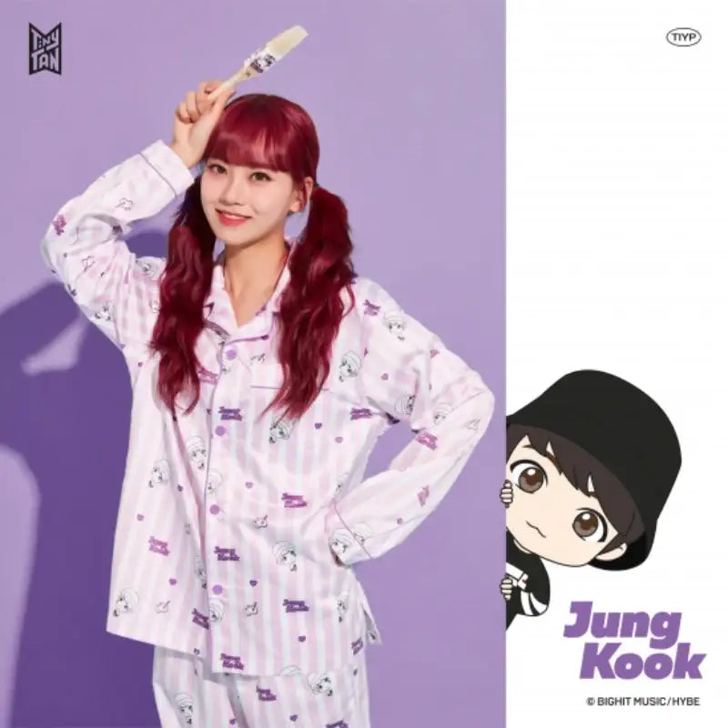 BTS - TinyTAN x TIYP - peek-a-boo Pajama - BTS - Clothing - Harumio