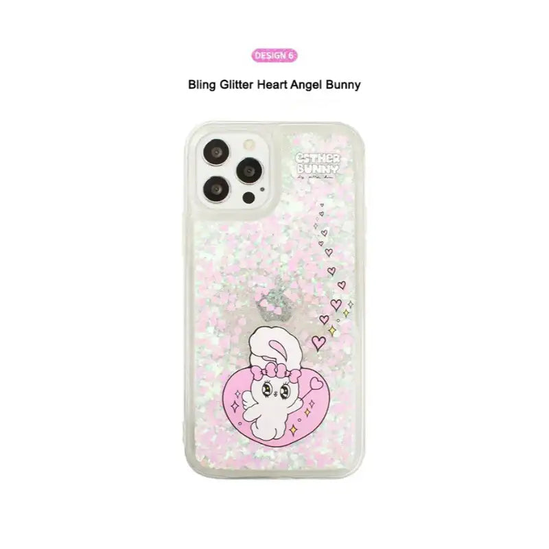 Esther Bunny - Bling Glitter Jelly Phone Case - Esther Bunny - Phone Cases - Harumio