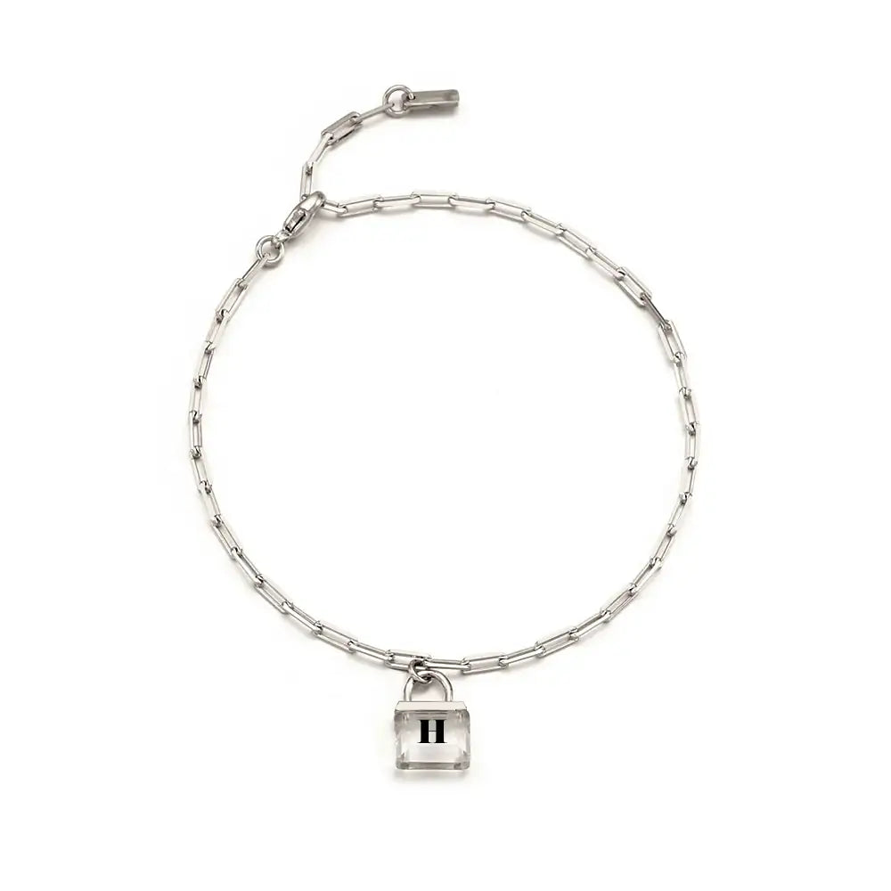 OST - Transparent Alphabet Rock Bracelet - OST - Jewelry - Harumio