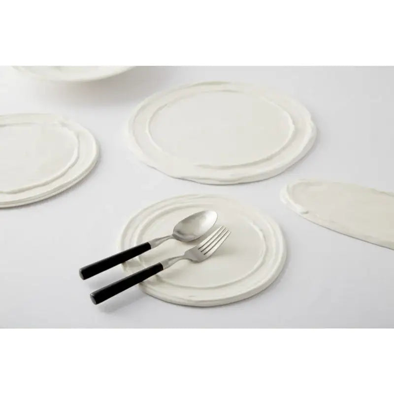 Chaora - White Memories Round Plate - Chaora - Tableware - Harumio
