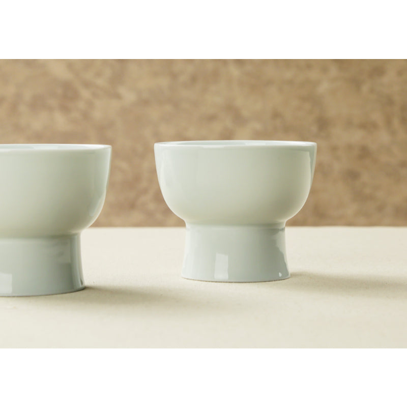 Chaora - White Porcelain High Heel Bowl