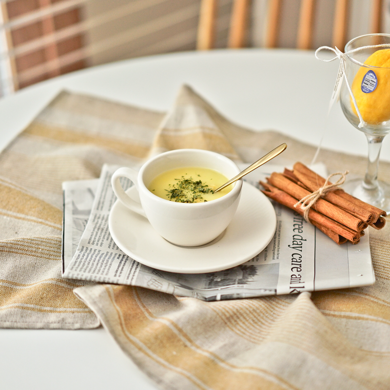 August8th - Natural Hemp Linen Cross Kitchen Cloth