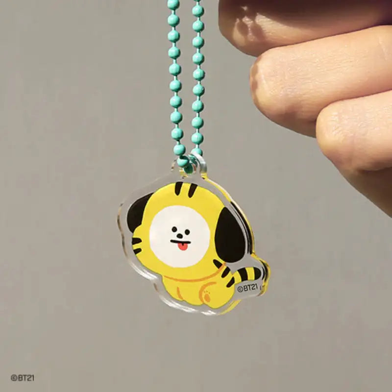 Monopoly X BT21 - Acrylic Simple Key Ring - Tiger - BT21 - Keyrings - Harumio