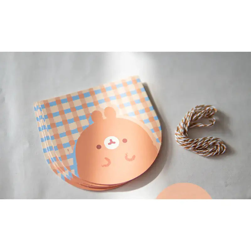 Molang - Brown Checkered Garland - Molang - Garland - Harumio