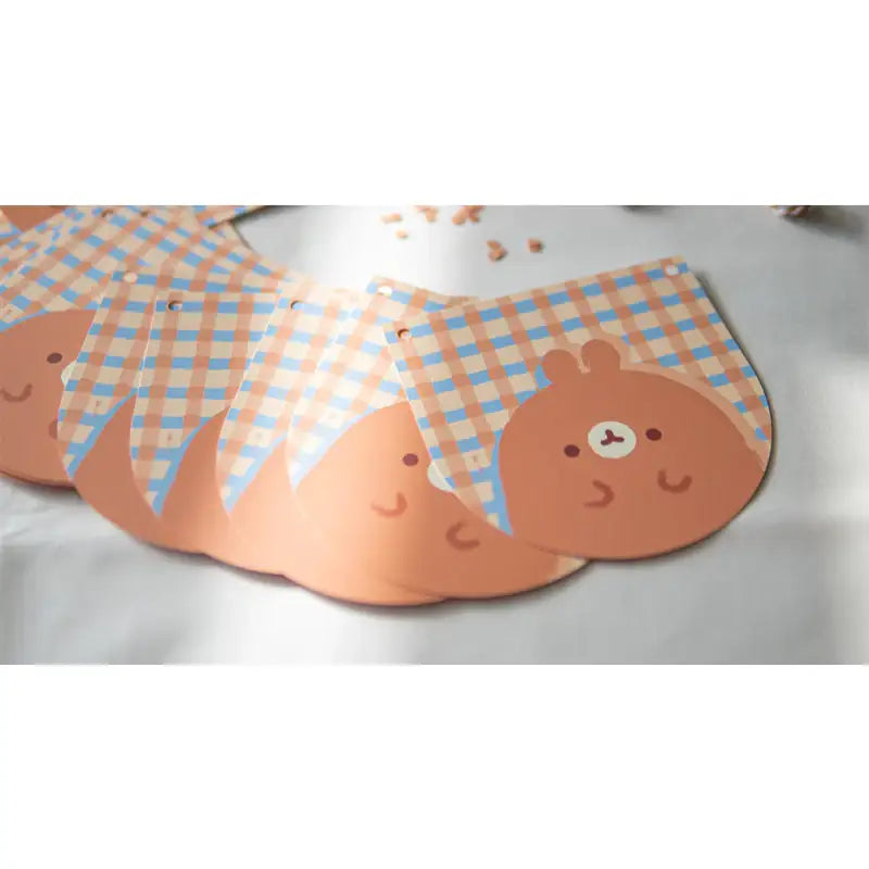 Molang - Brown Checkered Garland - Molang - Garland - Harumio
