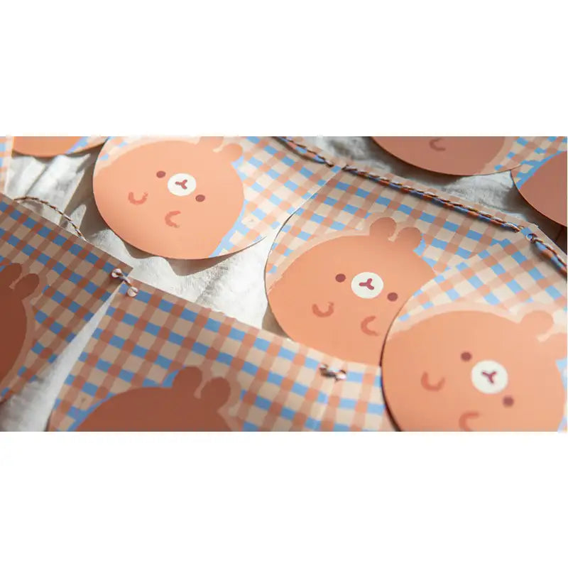 Molang - Brown Checkered Garland - Molang - Garland - Harumio