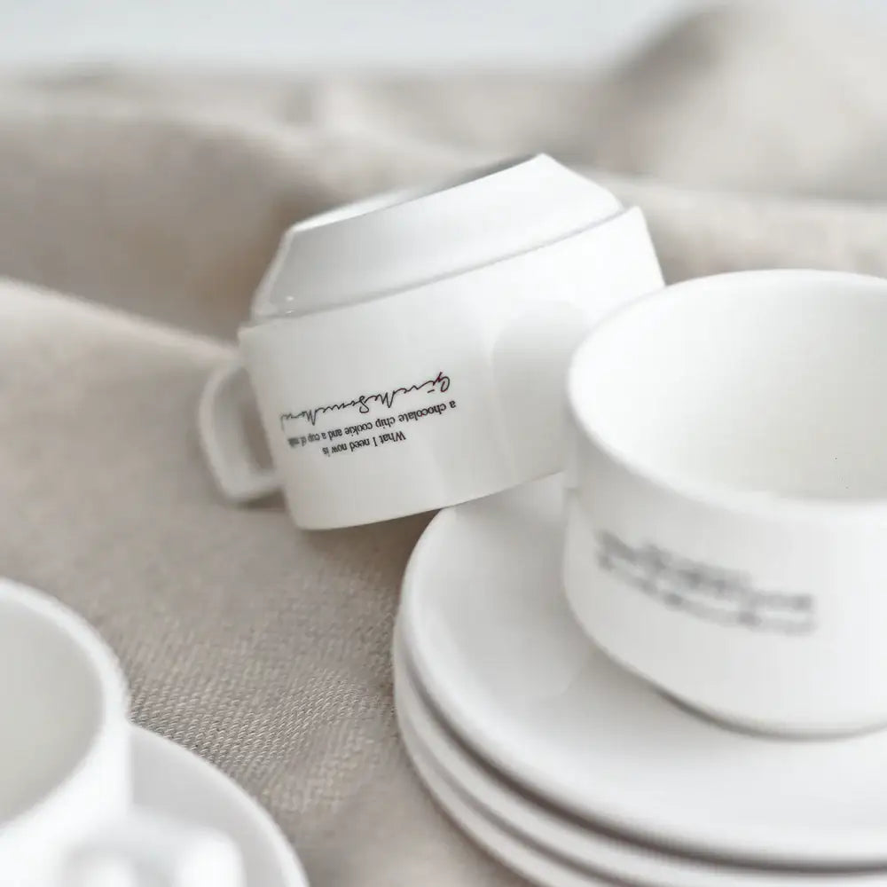 August8th - Some More Lettering Coffee Cup Set (200ml) - August8th - Accessories - Harumio