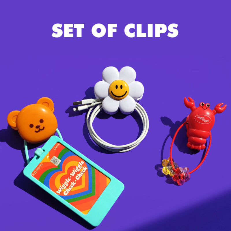 Wiggle Wiggle - Big Magnet Clip Set