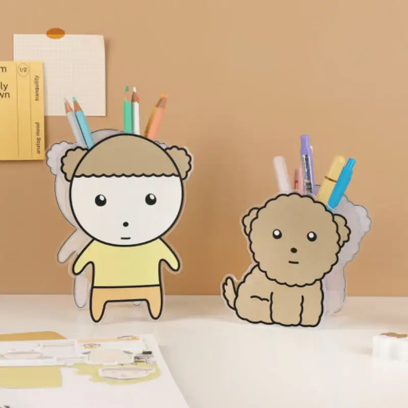 Maru Is a Puppy - Acrylic Pencil Holder - Webtoon Friends - Pencil Holder - Harumio