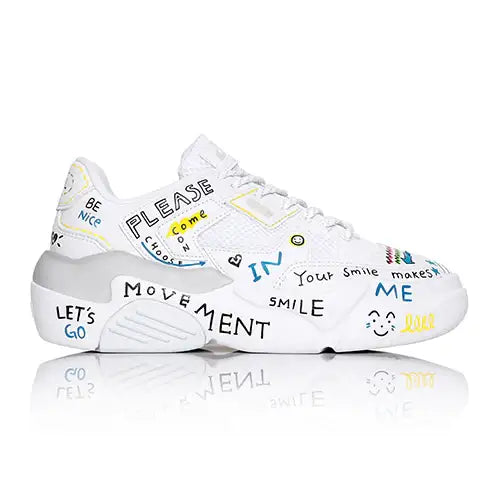 Lakai - Hati Graffiti Shoes - All White - Lakai - Footwear - Harumio