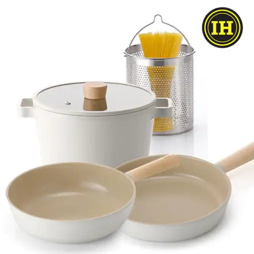 Neoflam - FIKA Induction Pots and Pan Set - Neoflam - Kitchenware - Harumio