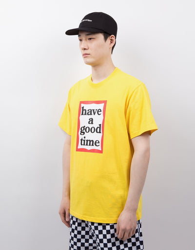 have a good time - Frame Short Sleeve T-shirt - Lemon