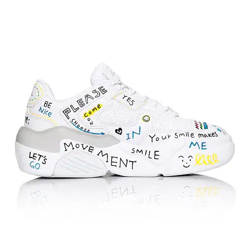 Lakai - Hati Graffiti Shoes - All White - Lakai - Footwear - Harumio