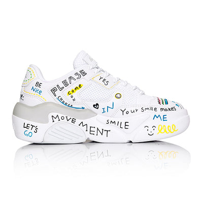 Lakai - Hati Graffiti Shoes - All White