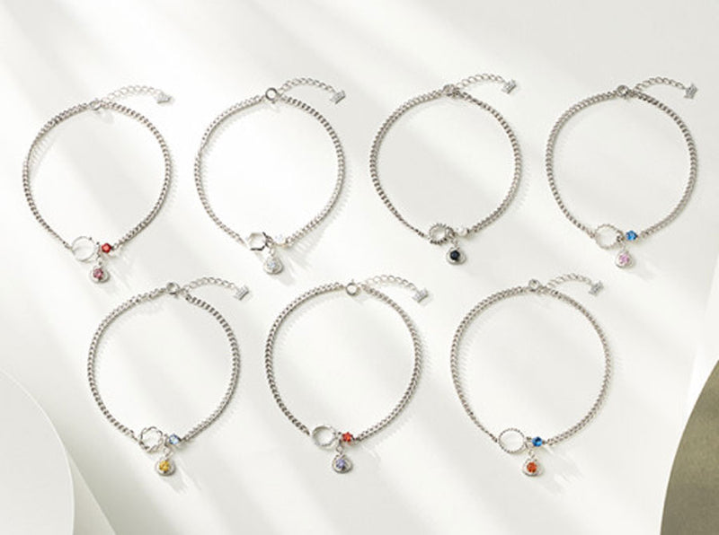 TWOTUCKGOM x MONSTA X - Birthstone Bracelet (925 Silver)