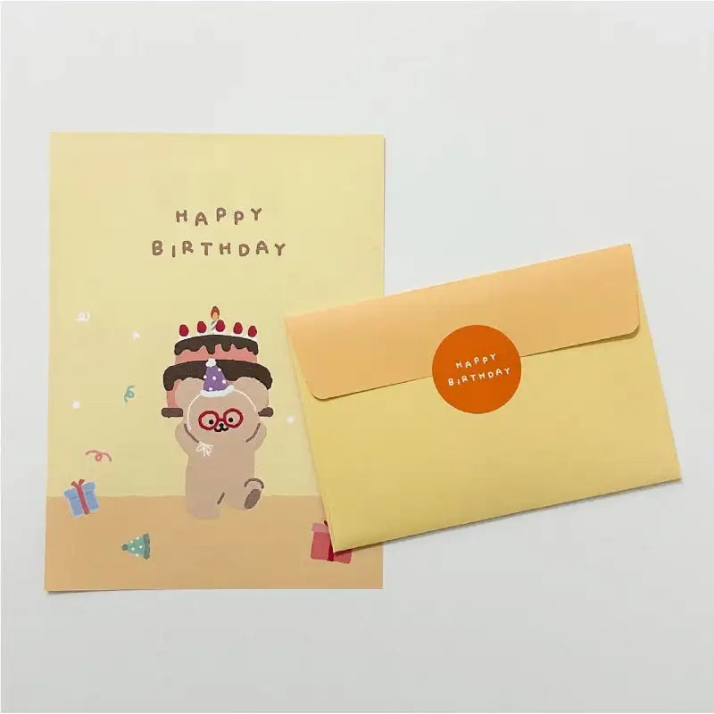 Teteum - Happy Birthday Letter - Teteum - Card - Harumio