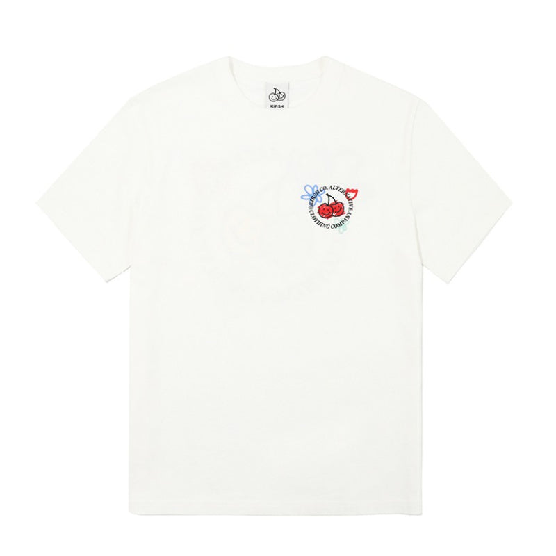 Kirsh - Doodle Cherry Circle Logo Short Sleeve T-shirt