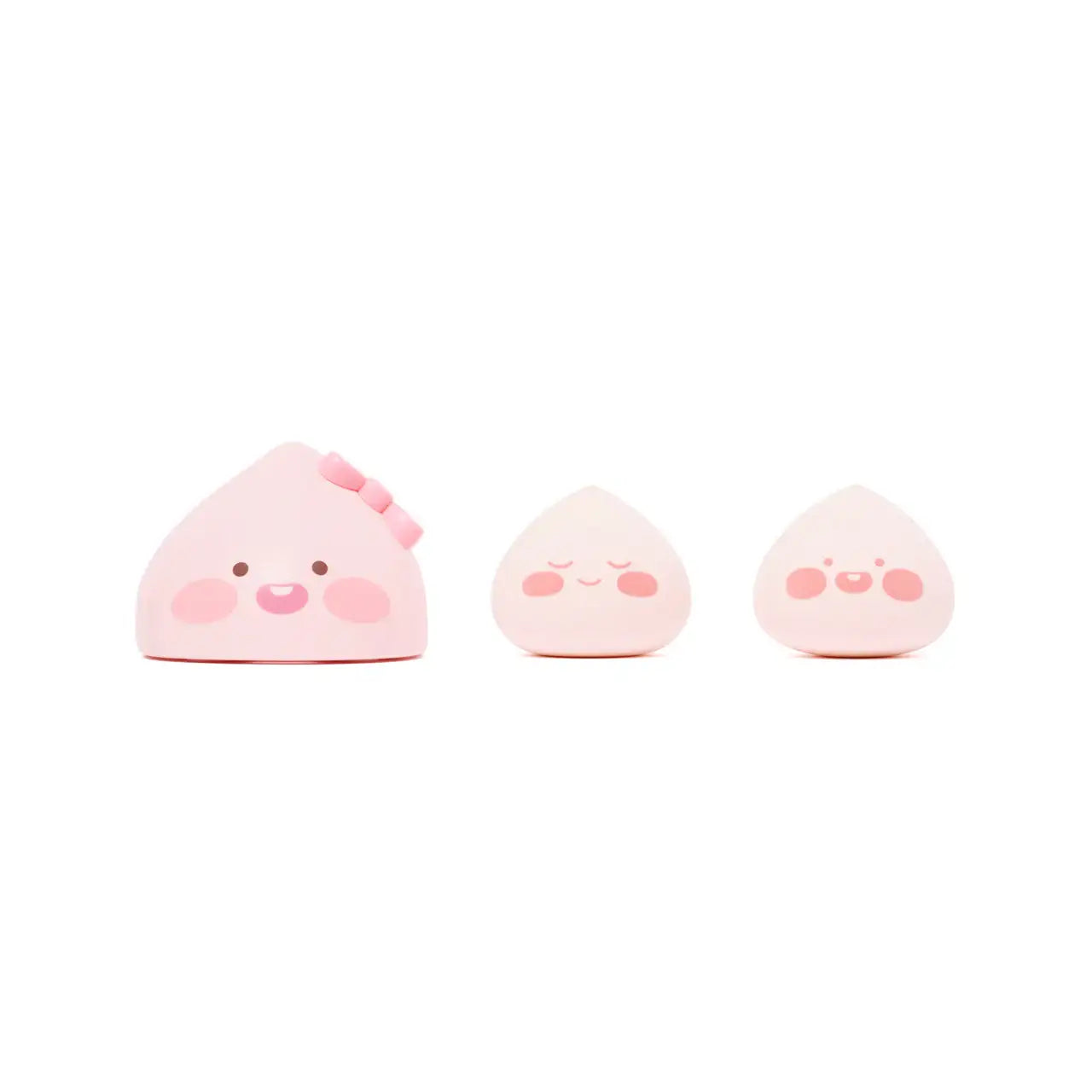 Kakao Friends - Lovely Apeach Non-latex Puff Case Set - Kakao Friends - Accessories - Harumio