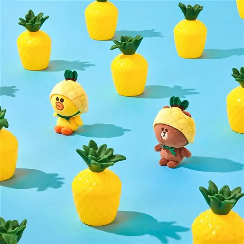 Line Friends - Fruity Bag Charm Doll Keyring - Line Friends - Keyring - Harumio