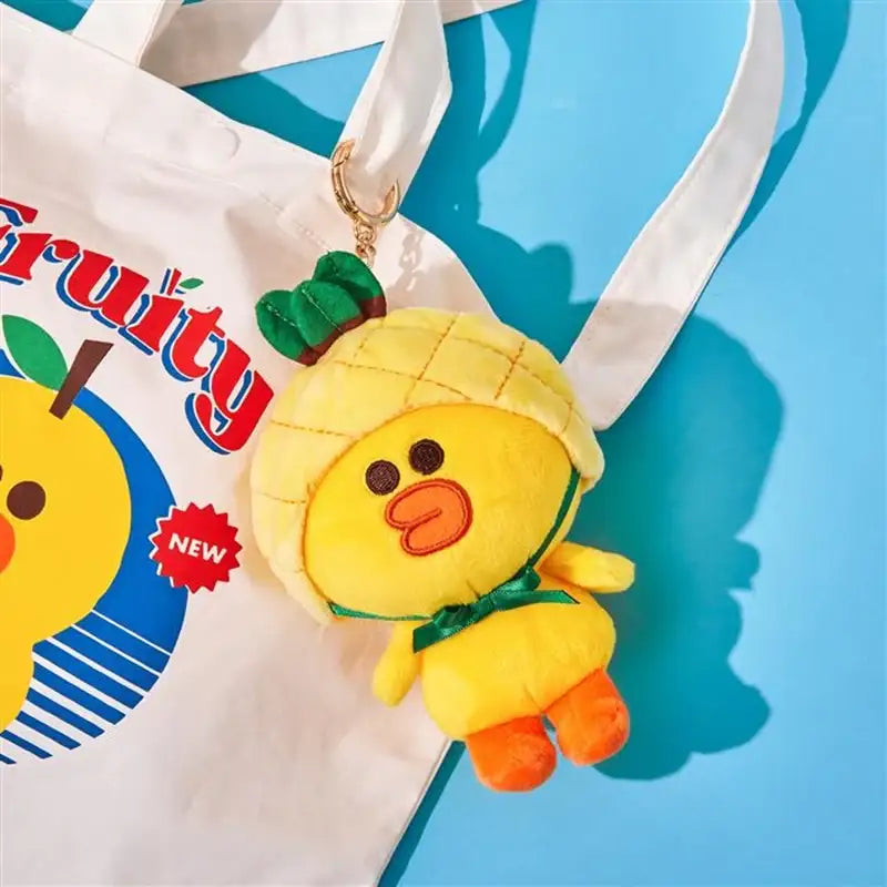 Line Friends - Fruity Bag Charm Doll Keyring - Line Friends - Keyring - Harumio