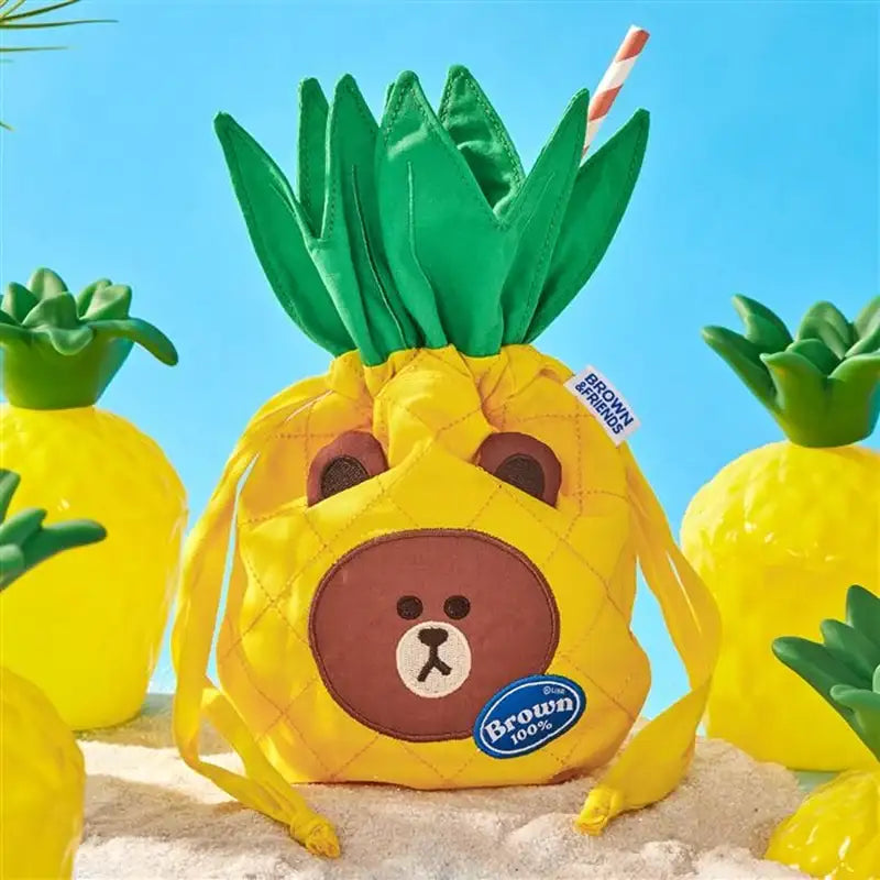 Line Friends - Fruity String Pouch - Line Friends - Pouch - Harumio