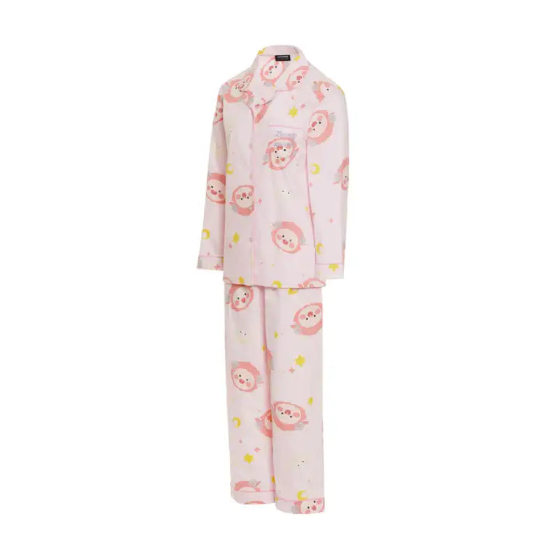 Kakao Friends - Lovely Apeach - Women's Twill Pajamas Set - Kakao Friends - Clothing - Harumio