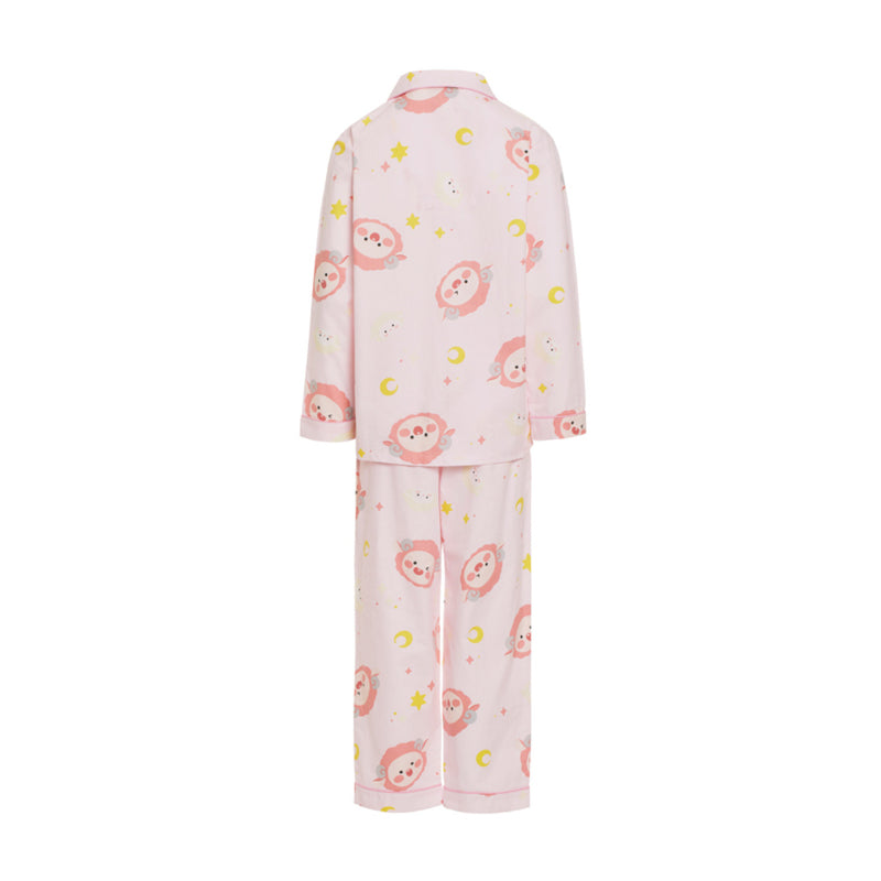 Kakao Friends - Lovely Apeach - Women's Twill Pajamas Set