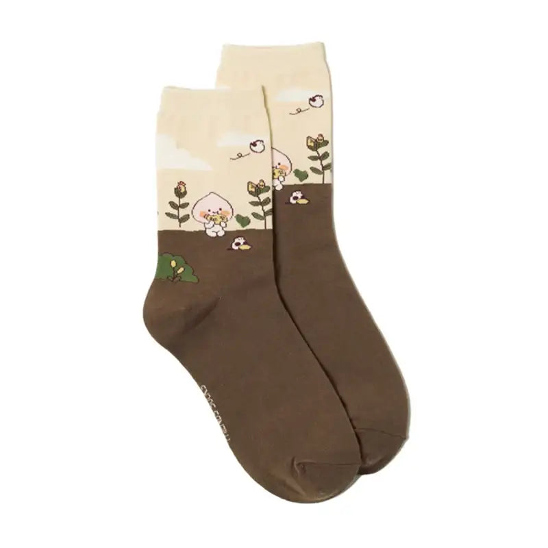 Kakao Friends - Harvest Ankle Socks - Kakao Friends - Socks - Harumio