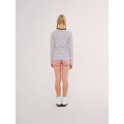 Kirsh - Long Sleeve Stripe T-Shirt - Pastel