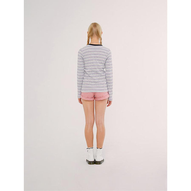Kirsh - Long Sleeve Stripe T-Shirt - Pastel